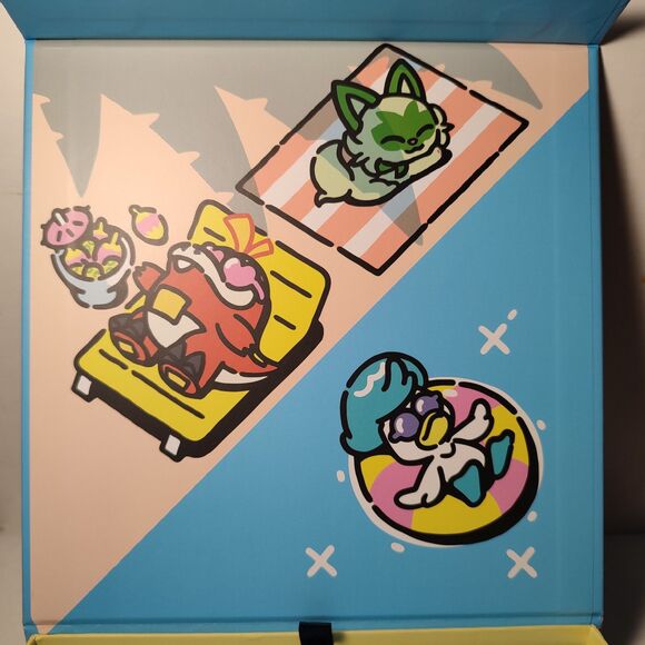 Pokemon TCG Lazy Summer Specialty Enamel Pins Set Of 7 Official Nintendo Badge - Picture 6 of 15